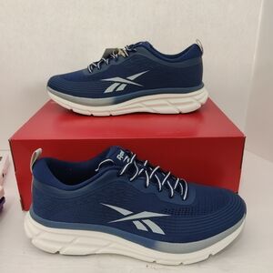 New Boxed Reebok Road Strider Mens Running Shoes ,Blue/Gray,Size 11 US,10UK,44.5